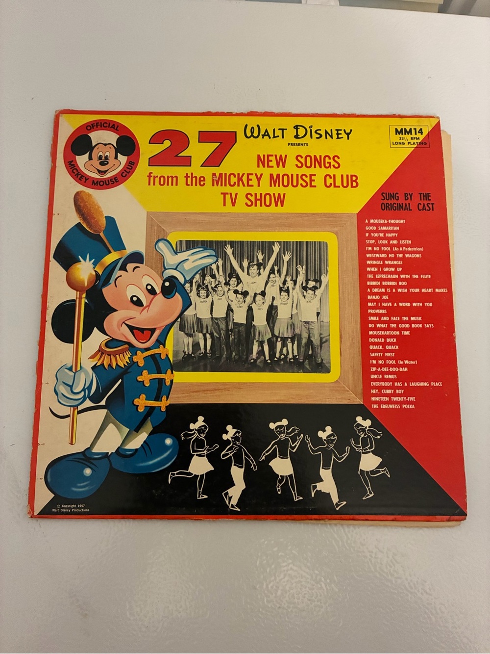 Pre-owned 1957 Walt Disney 27 New Songs from the Mickey Mouse Club Album Vintage